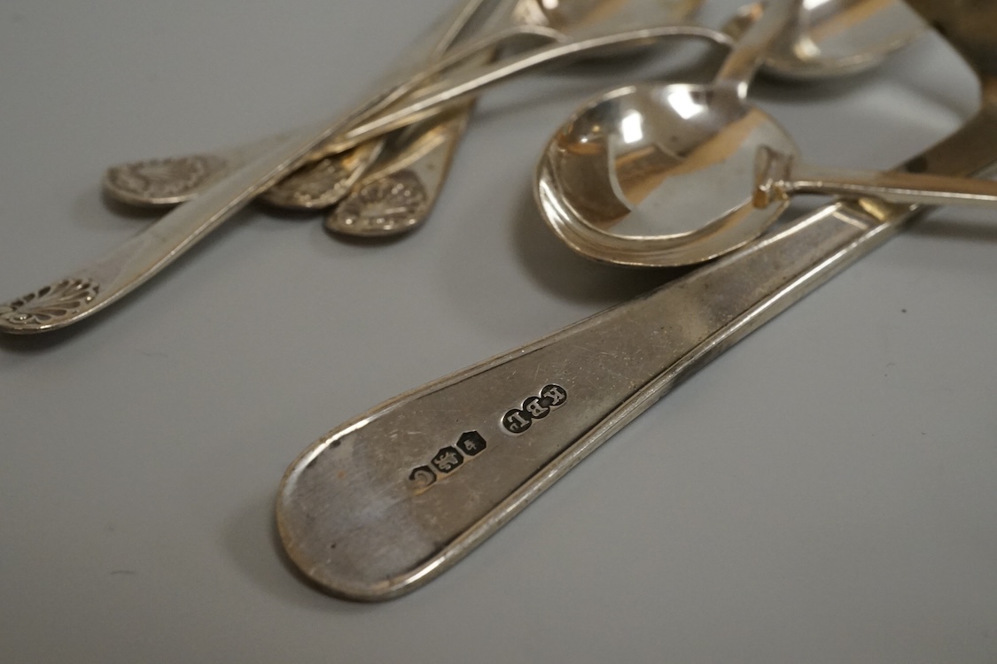 A George V silver salver by Alexander Clark & Co Ltd, of shaped circular form, with shell and scroll border, Birmingham, 1931, 27cm, 16oz.